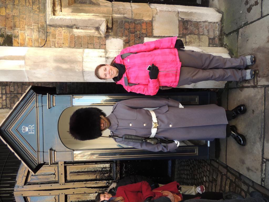Kayla with one of the Guards