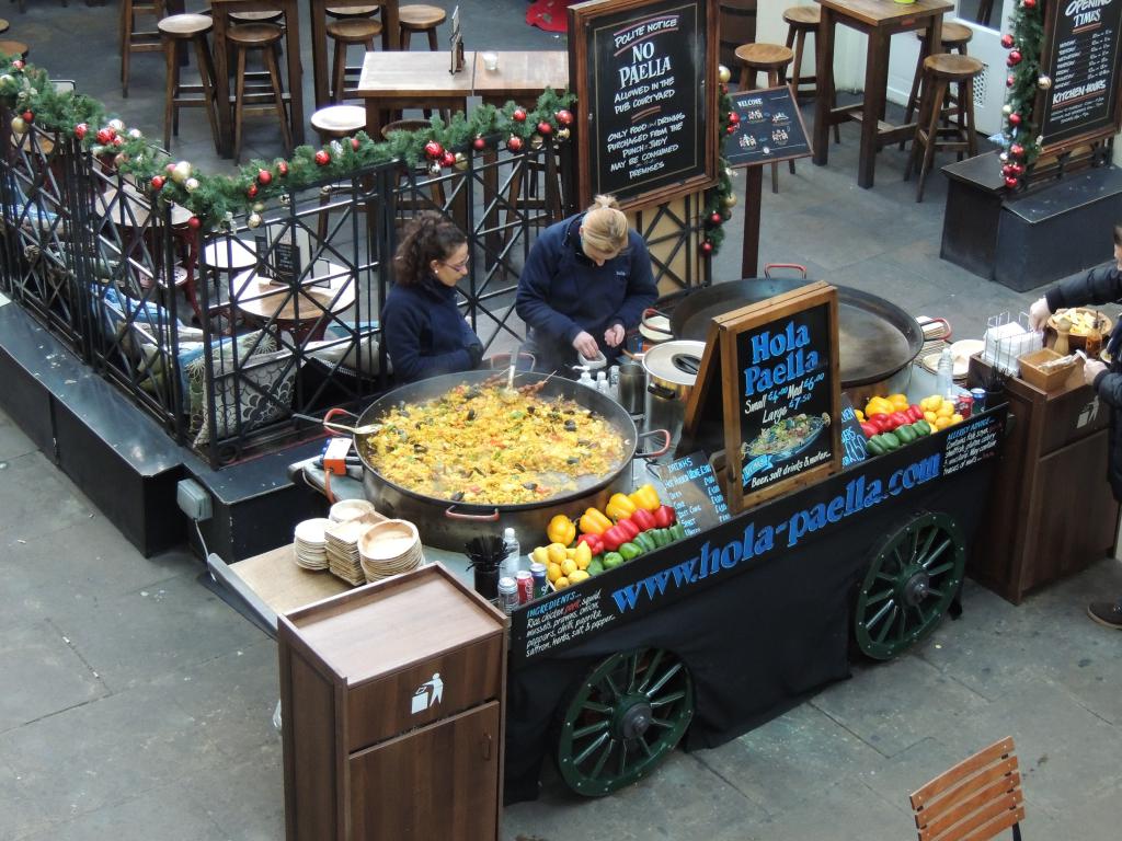 A big pan of Paella