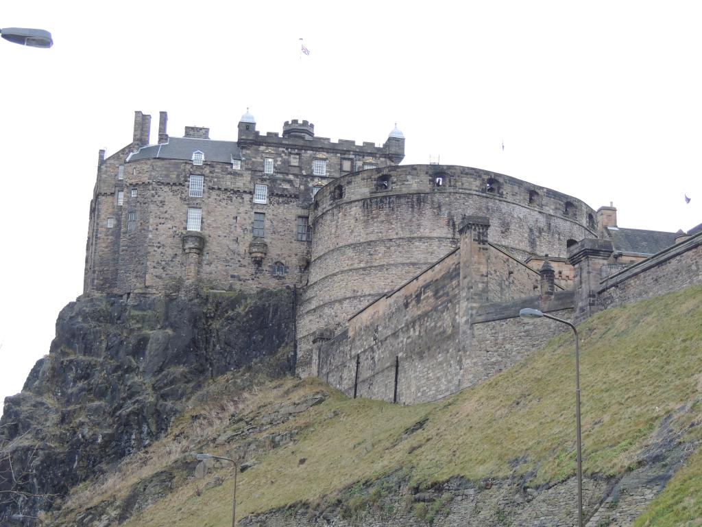 Our first view of Edinburgh castle