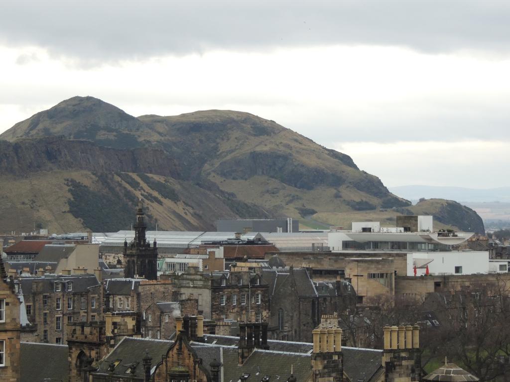 Views of Edinburgh city from the castle