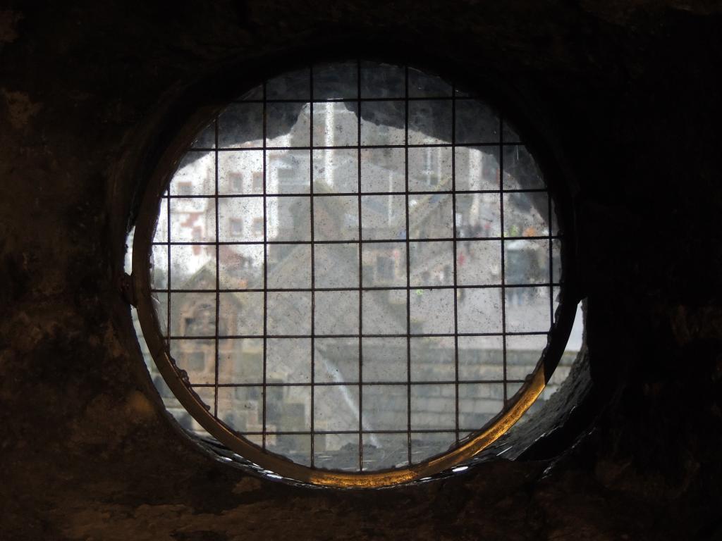 View of Edinburgh from a canon hole