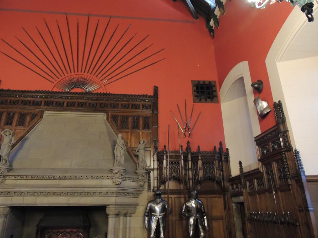 Note the small round opening where the king could hear what was being said from another room...