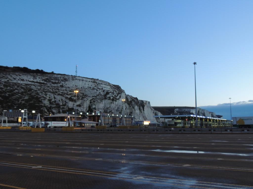 The cliffs of Dover from the Ferry terminal