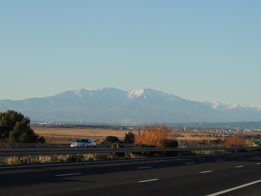 Pyrenees mountains on the French border