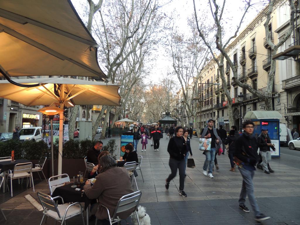 The streets of La Rambla