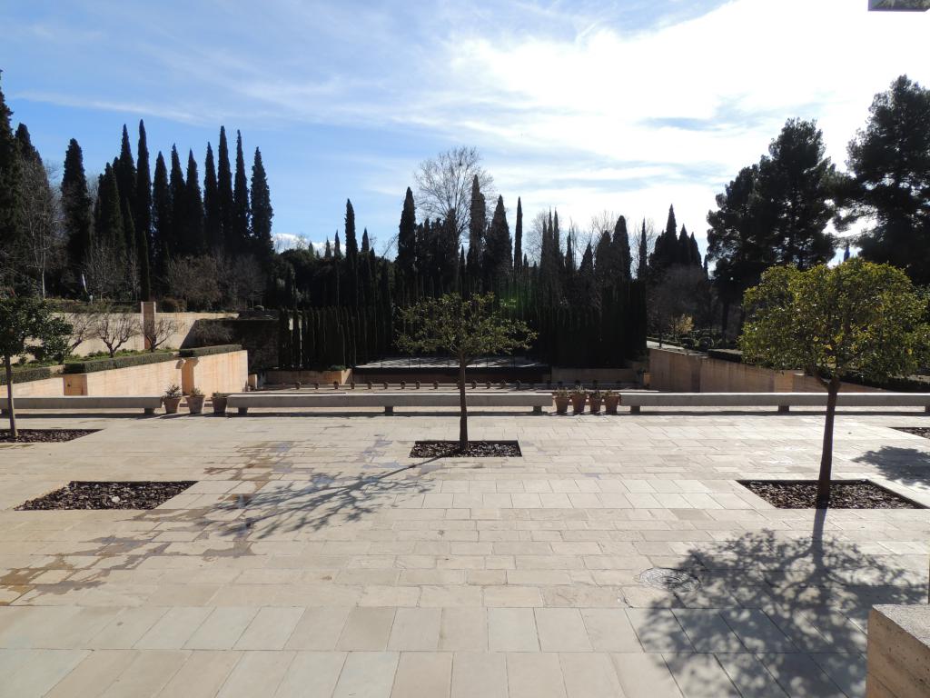 One of the many terraces within the Citadel