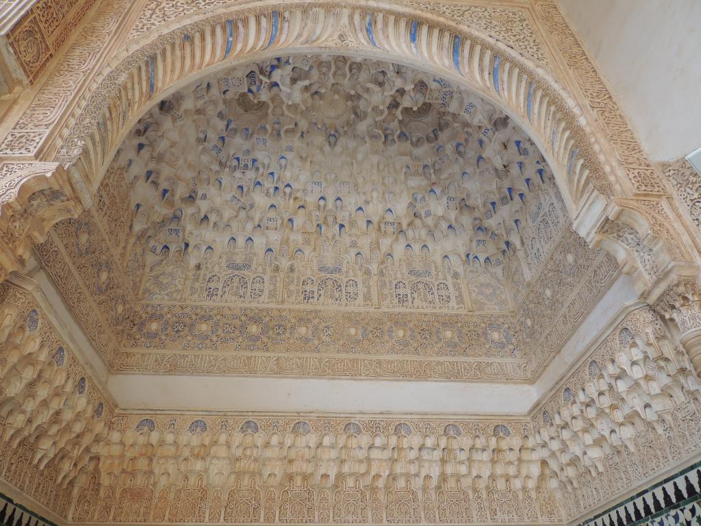 The ceilings were so intricately carved that we wondered if it was to force you to look up to God