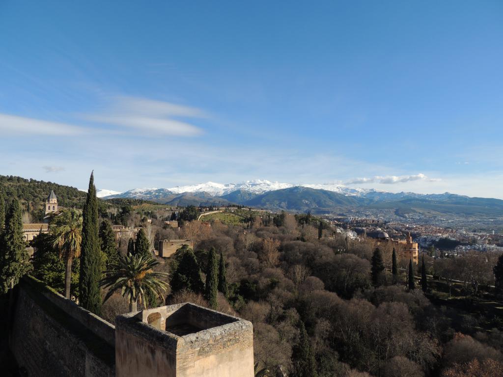 Views of the Sierra Nevada ranges from the fort