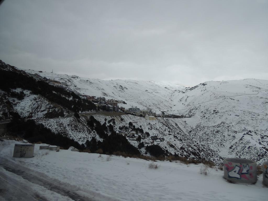 View of the village as we are arriving.