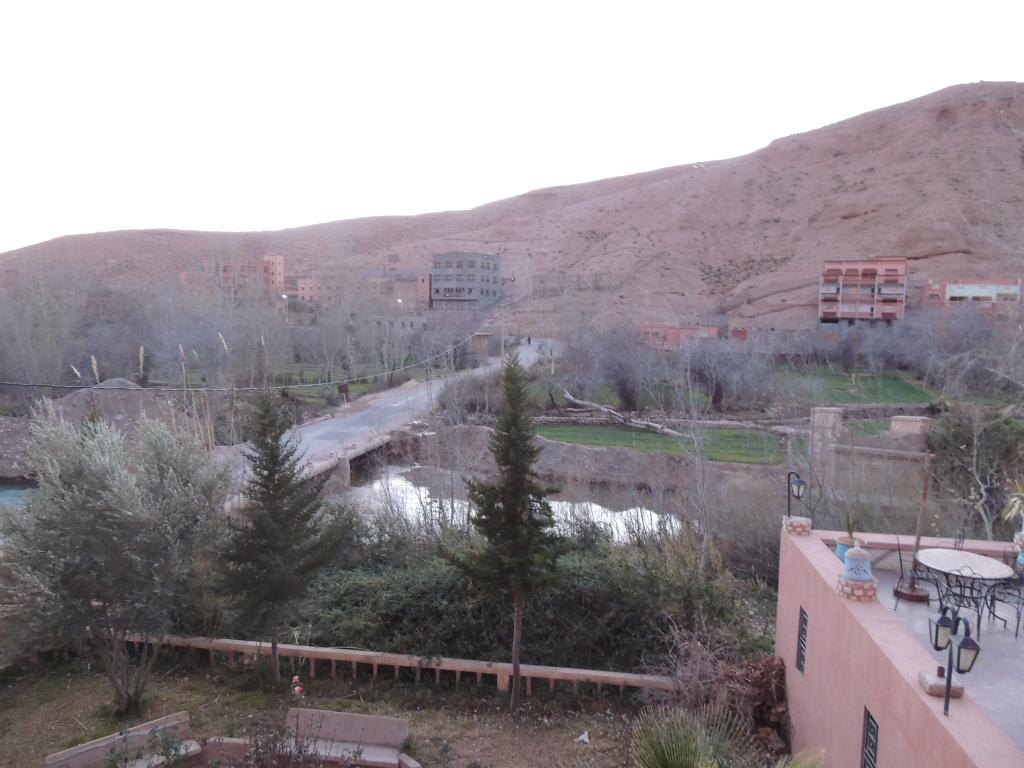 View from the hotel room we stayed at in the gorge.