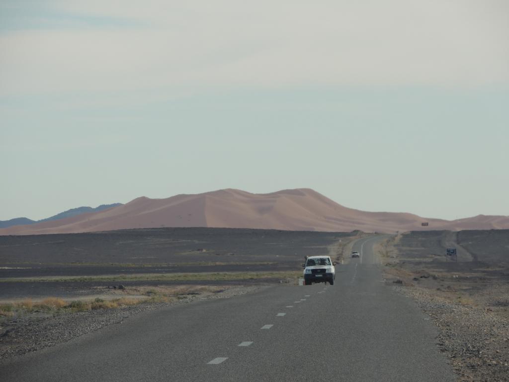 Sand dunes in the distance