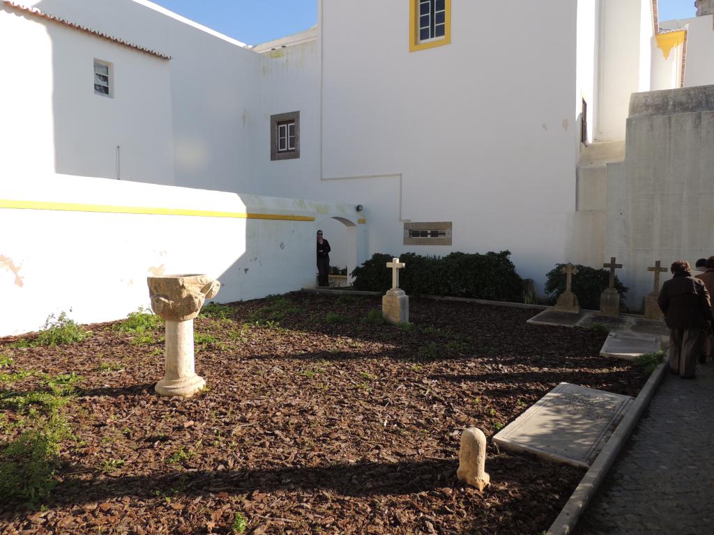 The old cemetery where the bones were dug up from to make the chapel