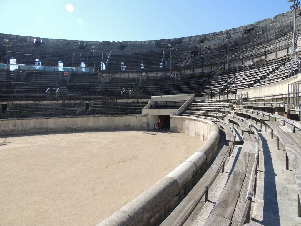 The lower seats where the citizens of higher class would sit in Roman times