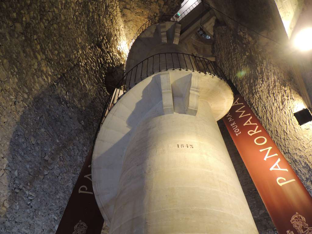 Some of the steps up to the top of the tower. Thankfully only two of the three levels remained