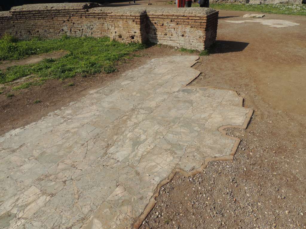 Marble floor still enduring the test of time