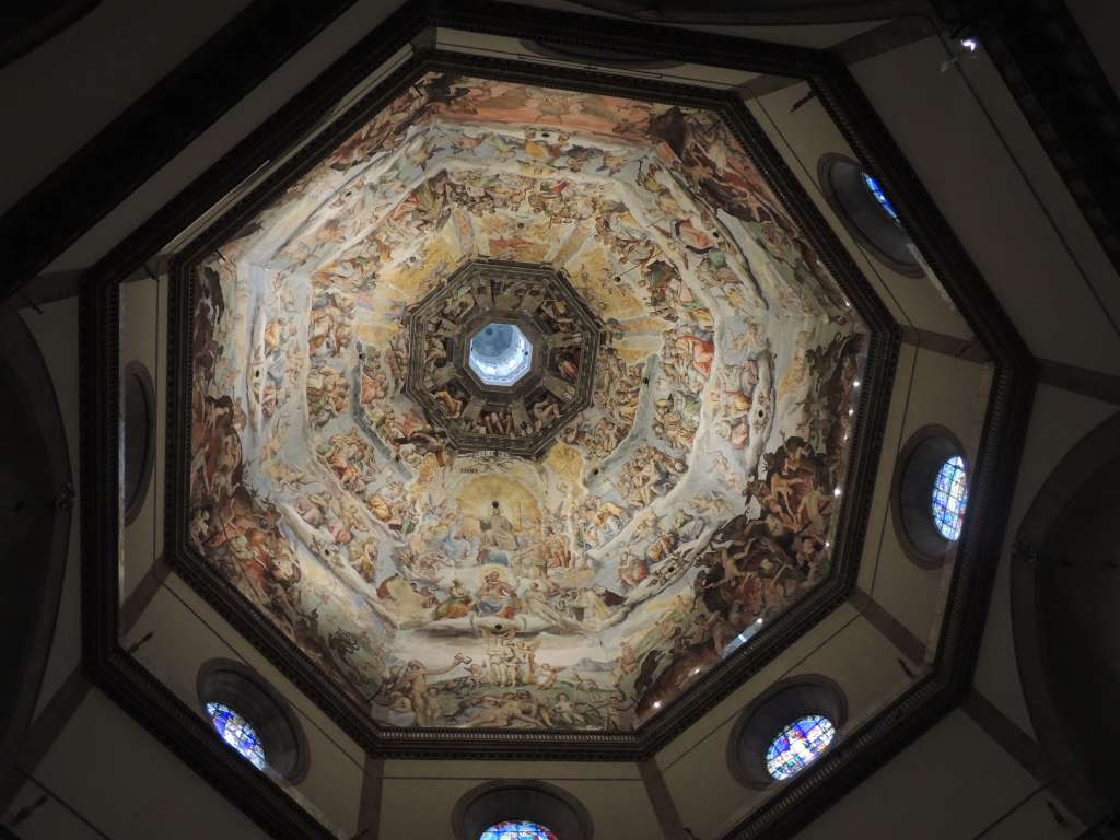 The dome of the Duomo. Constructed using methods based on the roman Pantheon