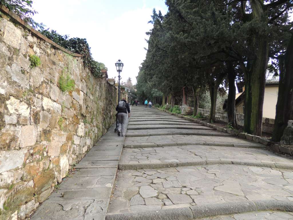 The steps up to Piazza Michelangelo