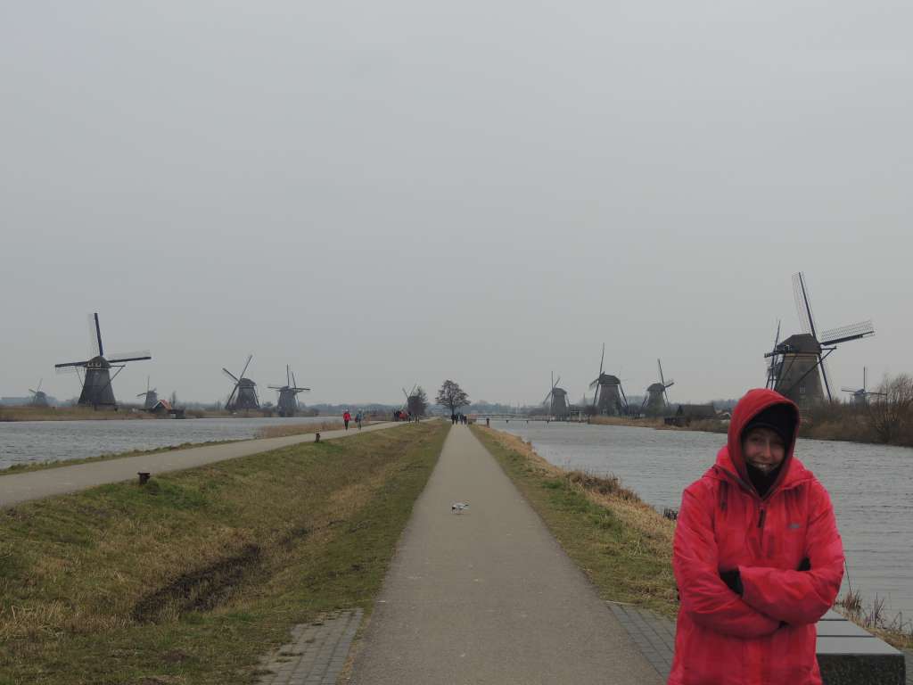 Kinderdijk UNESCO heritage site with the still functioning windmills that help regulate the water levels in the area.