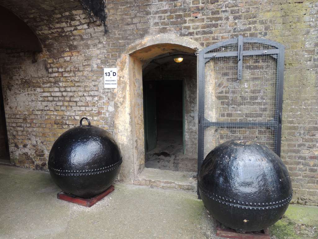 Mines at the Landguard fort