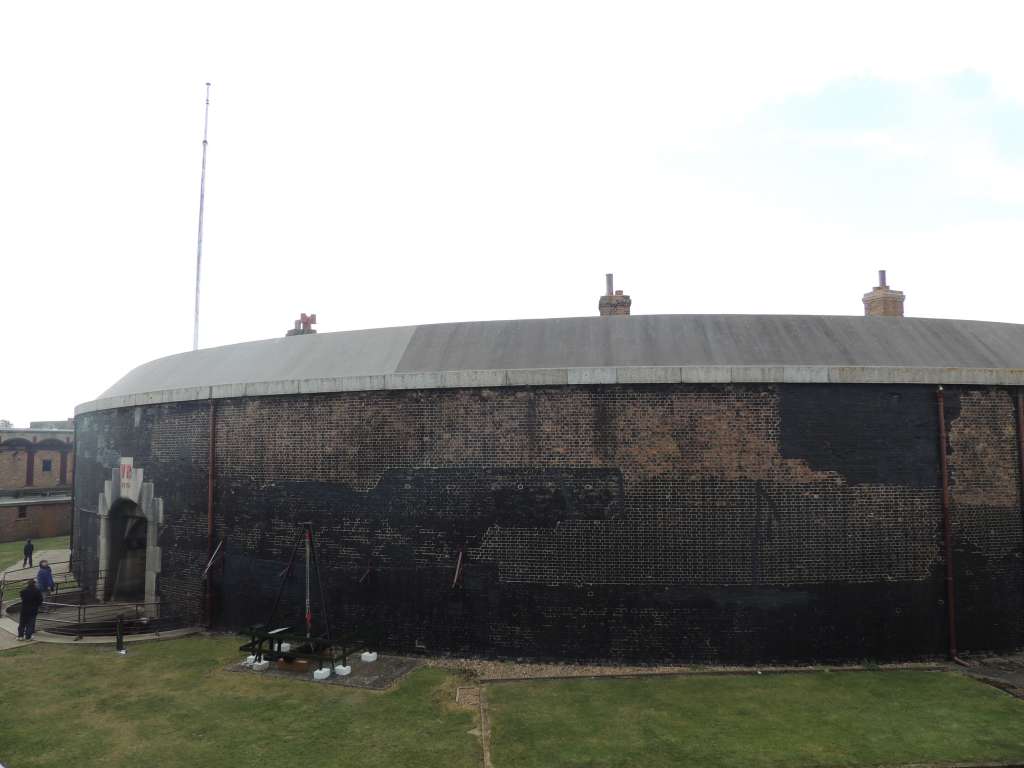 Inside the grounds of Languard fort