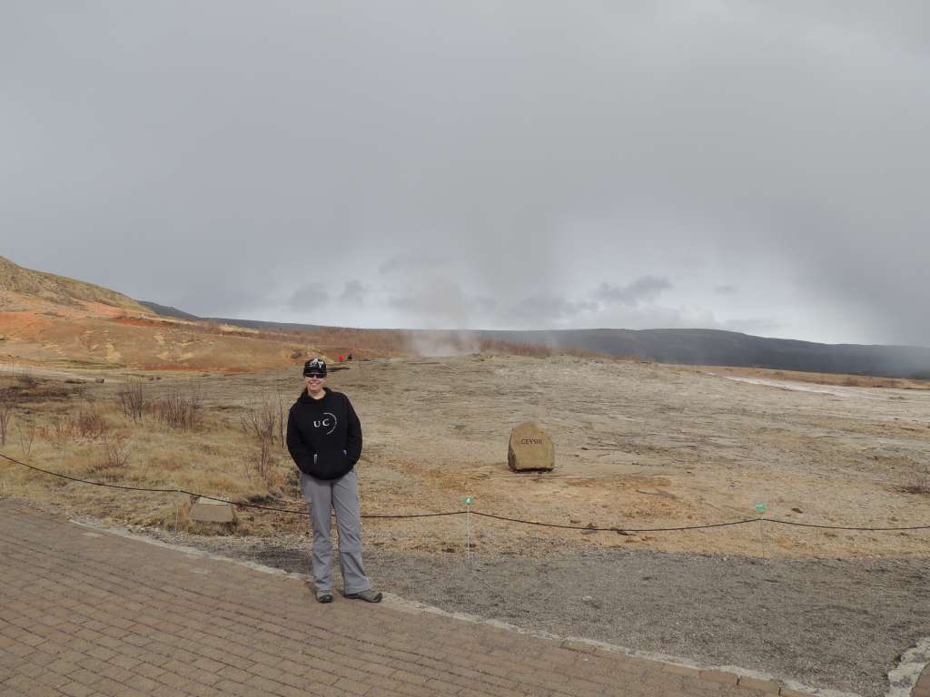 The great geysir. Doesn't blow very often