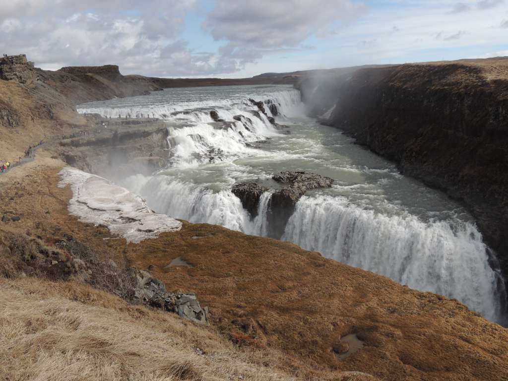 Gullfloss. Puts out more water than Niagra falls.