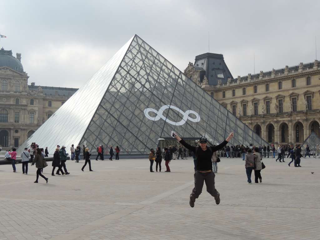 One of the entrances to the Louvre