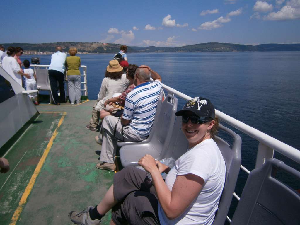 The ferry from Canakkale across to Eceabat