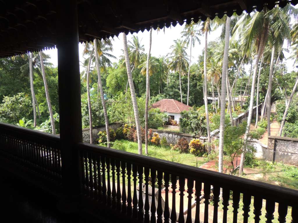 View from the balcony of the gardens.