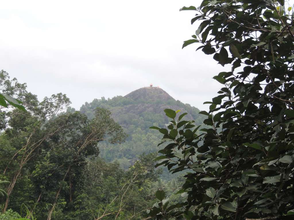 The distant temple we visited