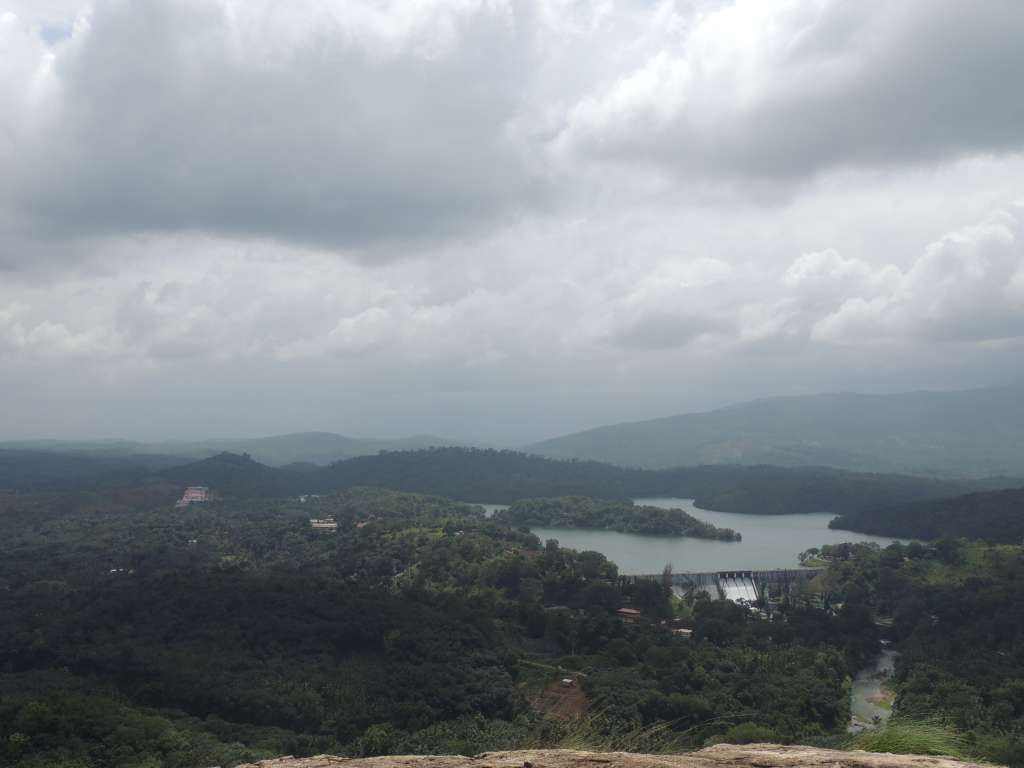 The dam and surrounding area