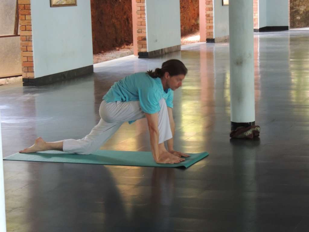 Warming up with Surya Namaskar