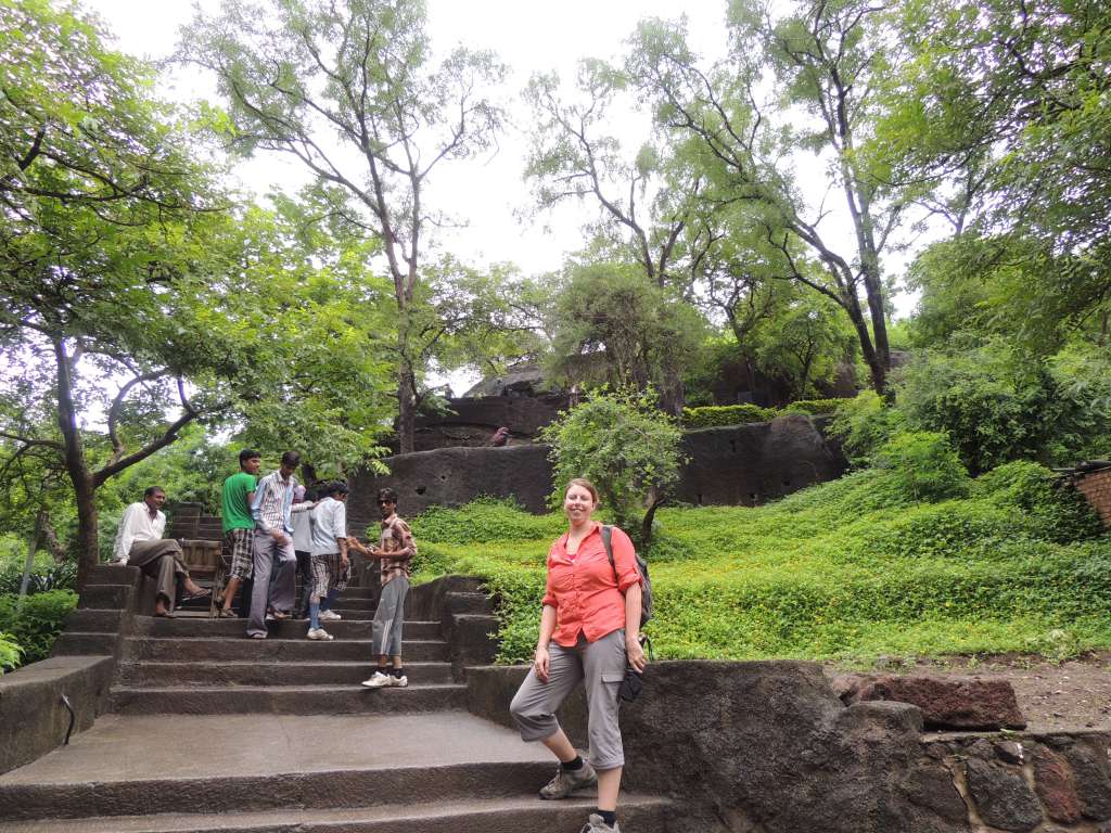 Walking up to the caves