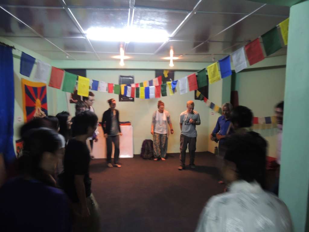 Everyone trying there hand at some Tibetan dancing. I tried until the increasing pace resulted in me becoming more uncoordinated!