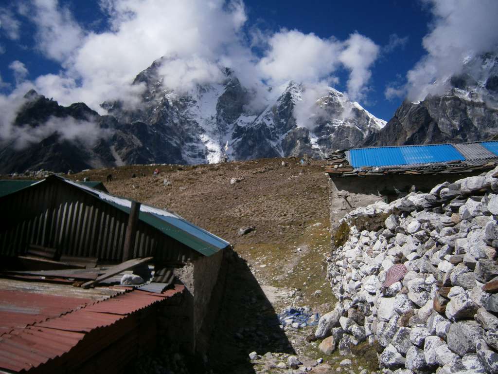 A lot of Yak poo drying, thats a lot of fuel