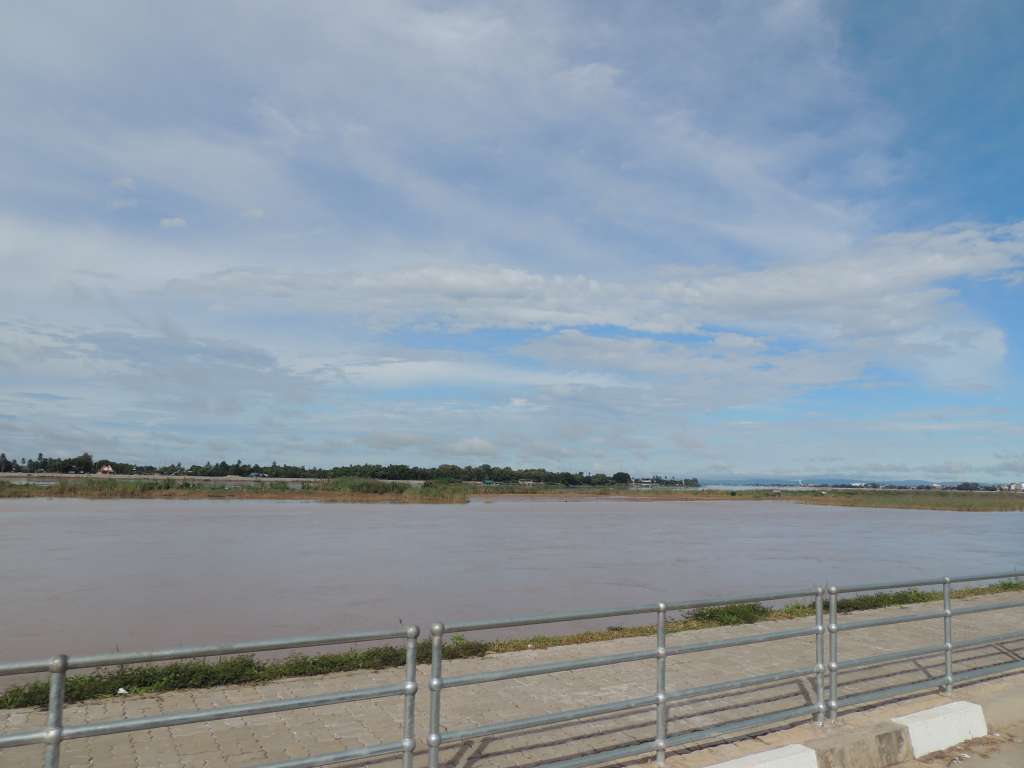 Our first view of the Mekong river