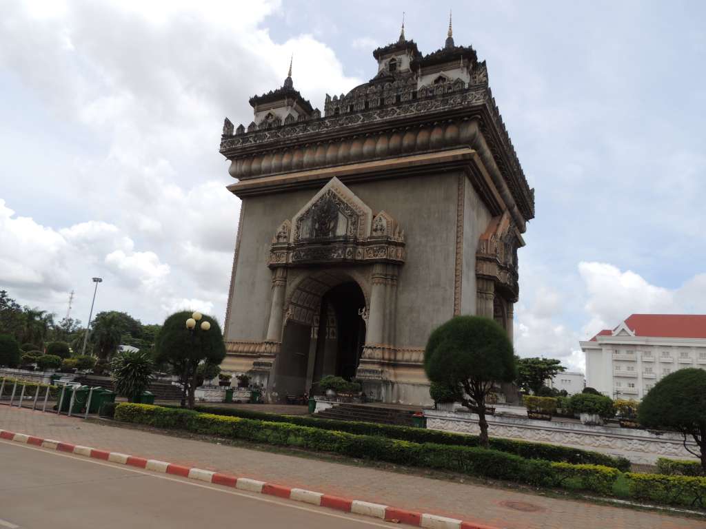 Patuxai Arch or the Arc de Triomphe of Vientiane