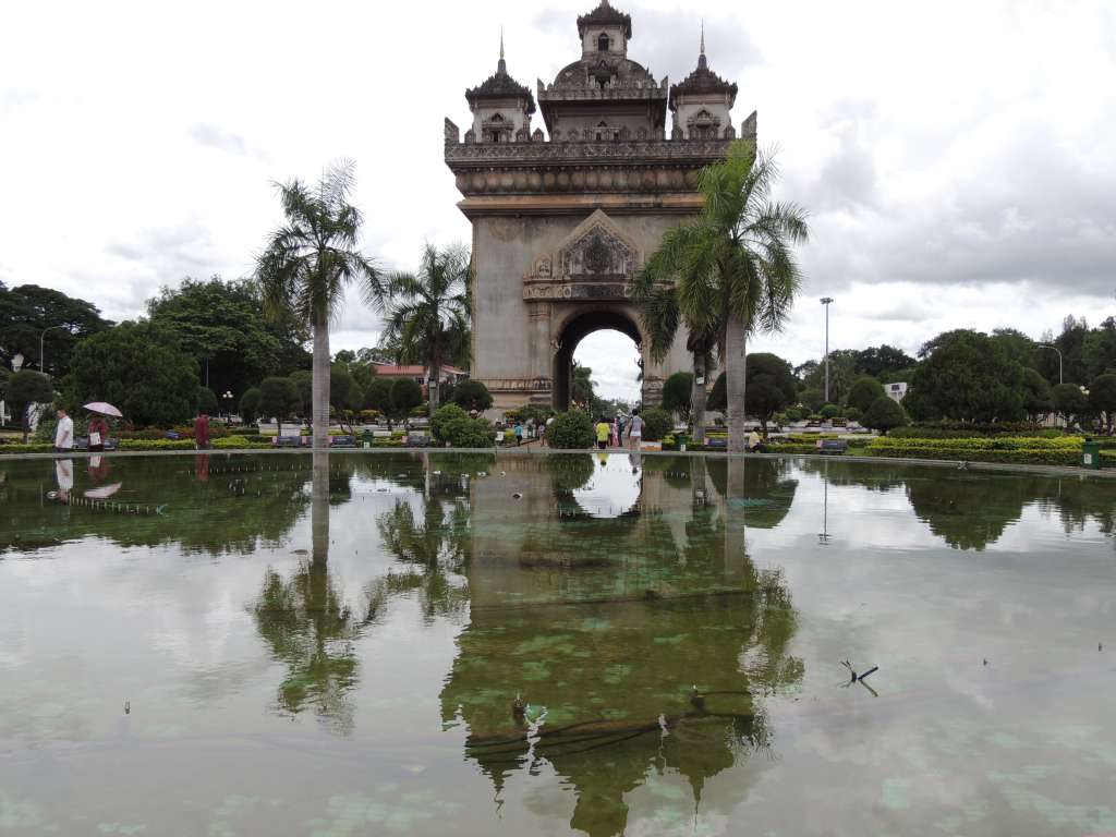 Artistic view of the Patuxai Arch