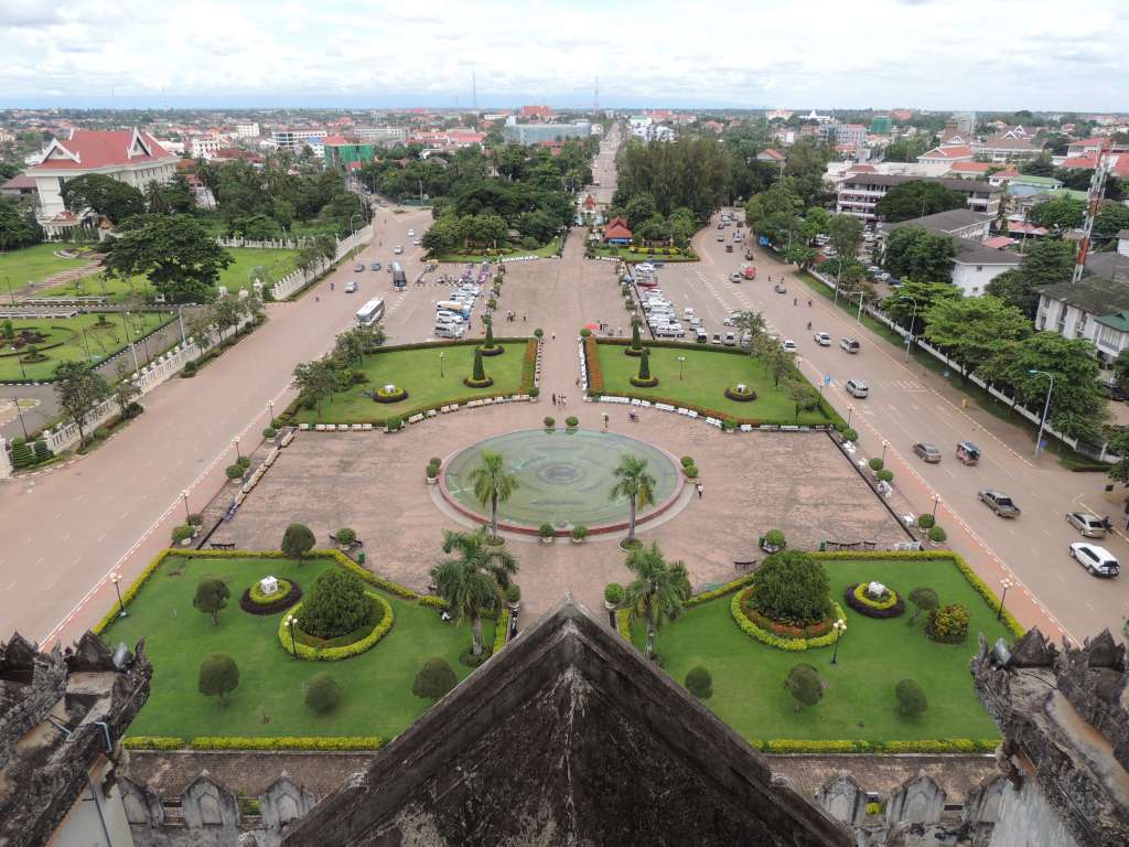 Vientiane from the Patuxai Arch