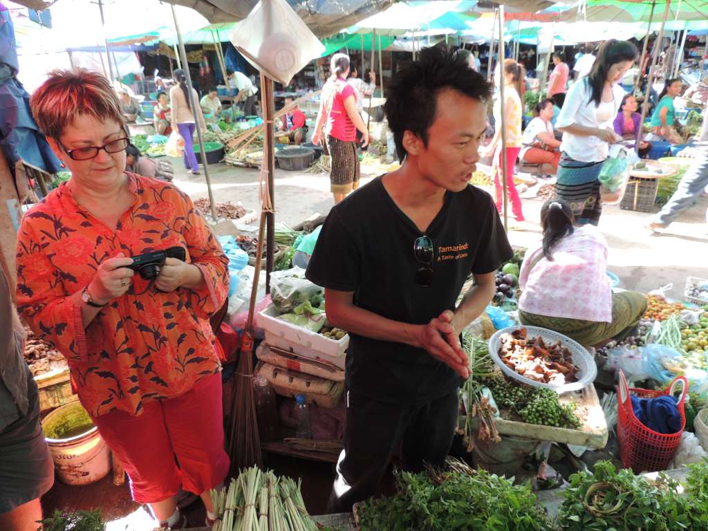 Our host at the local markets