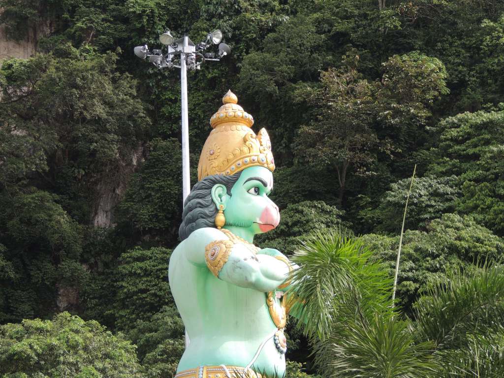 Hanuman at the entrance