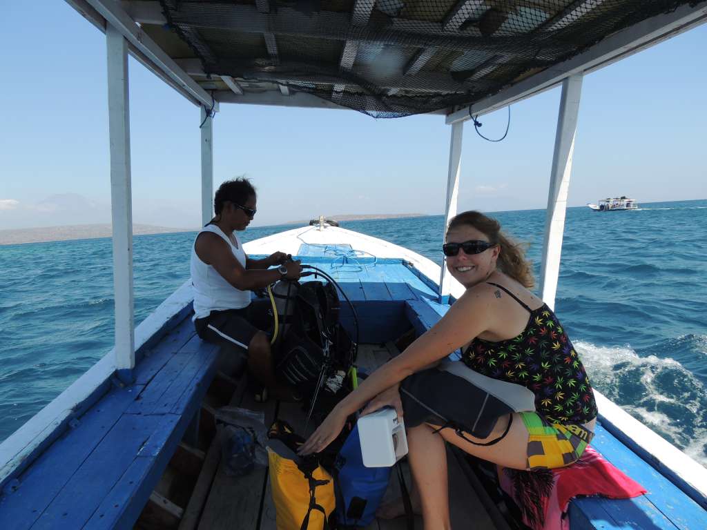 Kayla and our dive guide, Yadi