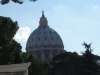 A glimpse of St Peters Basilica from the Vatican Museum