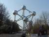 The Atomium. A structure in the form of an iron molecule built for the 1958 European expo.